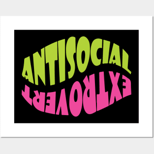 Antisocial Extrovert Posters and Art